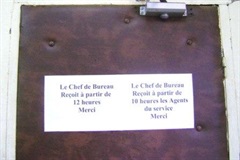 Le chef de bureau 